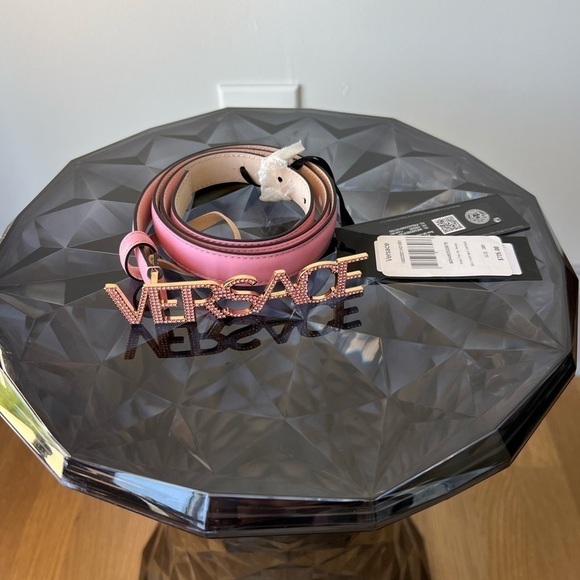 VERSACE LOGO CRYSTAL BELT main image 6